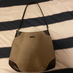 Gucci canvas shoulder bag
